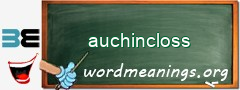 WordMeaning blackboard for auchincloss